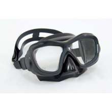 Tauchermaske Poseidon THREEDEE mit Tasche schwarz/schwarz