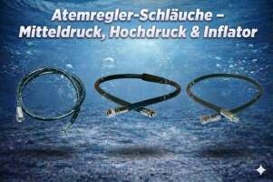 Atemregler-Schläuche – Mitteldruck, Hochdruck & Inflator