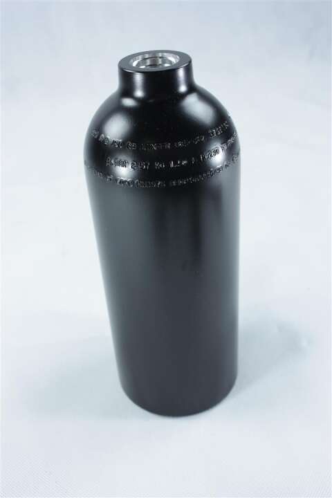 Argonflasche 1,5L Luxfer Schwarz