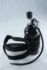 Argon Komplettsystem, Argon Set, 1,5L 55 cm Schlauch, Befestigung für Monoflasche