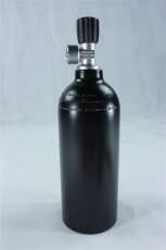 Tecline Alucylinder black, Aluflasche, Argonflasche DIN...