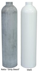 Stage Aluminium Tauchflasche, Ventil Rechts, 7L Weiß