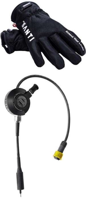 Santi Comfort+ Set Beheizte Handschuhe & ThermoValve 303