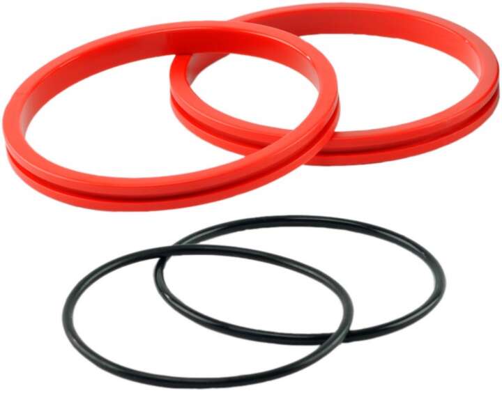Dirzone Rolock 3 Ersatzringe rot  (Paar) mit O-Ringen