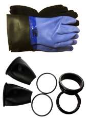 Nordic Blue Trockentauchhandschuhe mit Ring-System