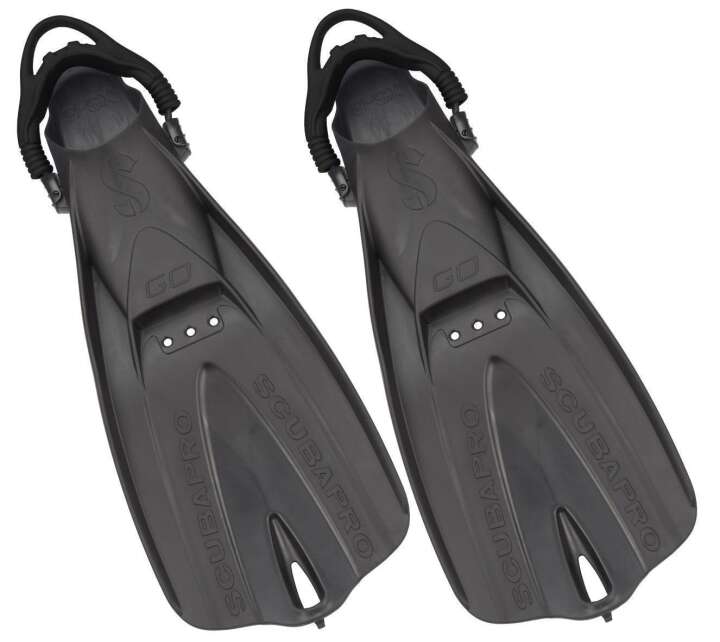 Scubapro Fersenbandflossen, Reiseflossen, Go Travel Fin schwarz