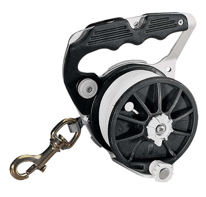 Scubapro Reel 75 m, mit Griff und Karabiner