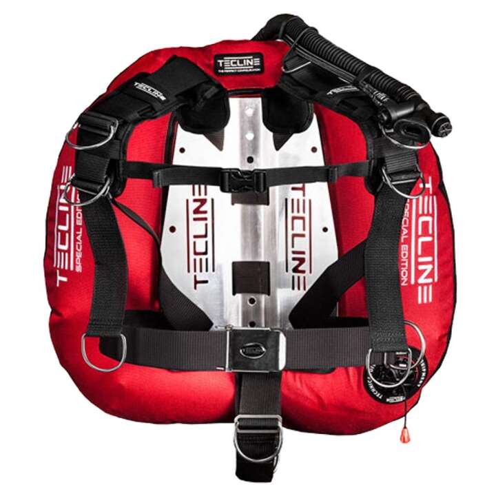 Tecline Donut 22 Special Edition Red mit Komfort-Harness und Edelstahl Backplate