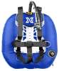 xDEEP NX Project Standard Komplettset Alu Backplate blau
