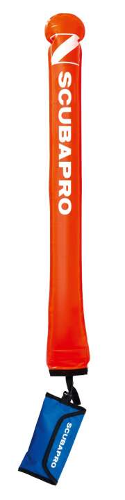 Scubapro Dekoboje Standard, 130cm orange mit Bleigewicht