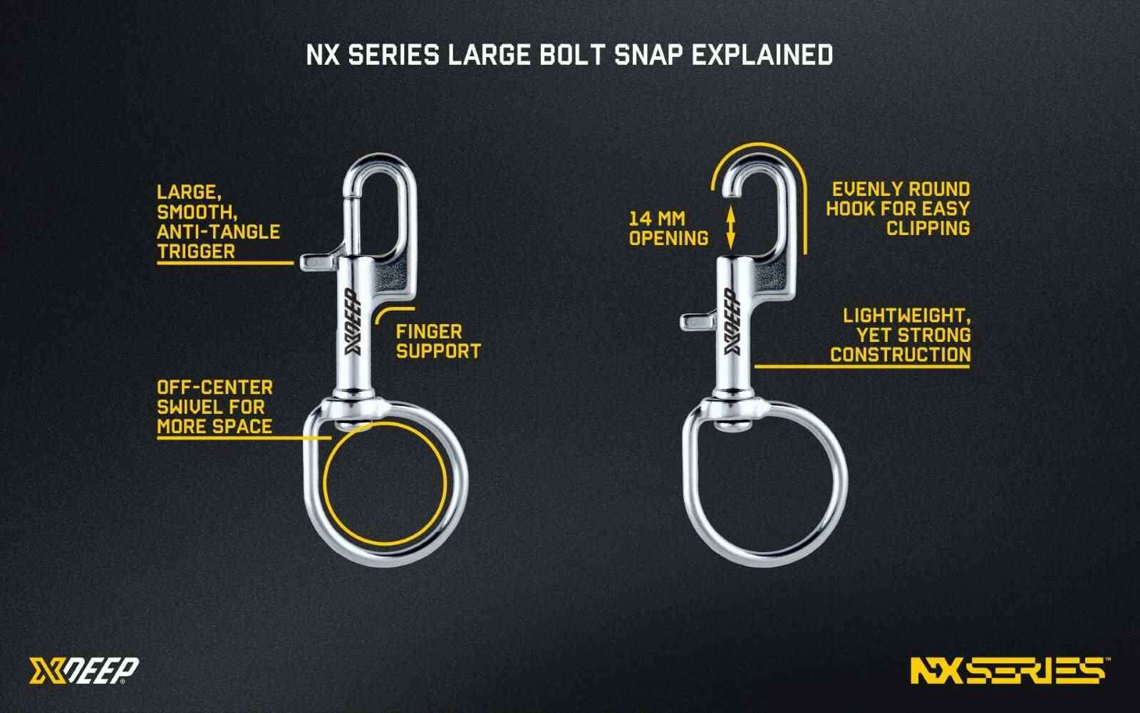 xDEEP NX Bolt snap, Boltsnap, Karabiner, large, 11,95