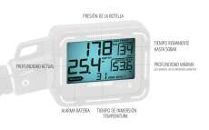 Cressi Digitalkonsole, Digital Finimeter Digi2 mit Resttauchzeitanzeige