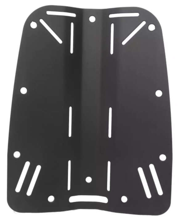 Upstream Kurze Backplate 3mm Aluminium, eloxiert