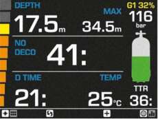 Mares Tauchcomputer Genius schwarz mit Sender