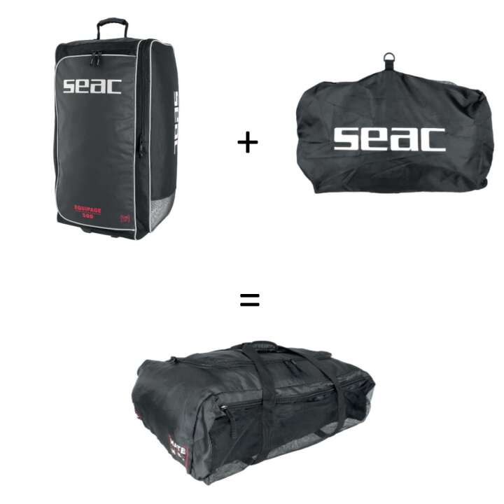 Seac Tasche, Rollkoffer, Set Equipage 500 inkl. Equipage Net, Netztasche
