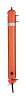 xDEEP DSMB Notfallsignalboje geschlossen, orange, 140 cm lang