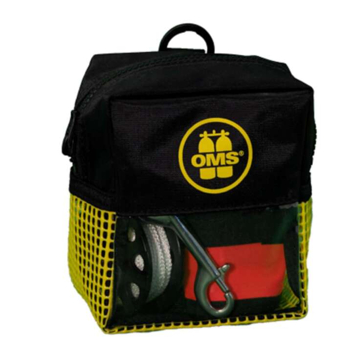 OMS Bojen Set Safety 6.0 Slim open 1,8m Hybrid SMB, 75 Spool, Bag Speed Gelb