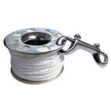 Hollis Finger Spool, Reel aus Edehlstahl mit Karabiner, 30m