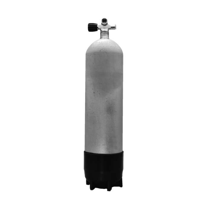 Faber Sidemount Tauchflasche 12 L lang/ 232 bar Hot Dipped - Brückenventil links