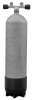 Tauchflasche, Stahl 300 bar, 12l lang hot dipped mit Doppelventil breiter Abstand