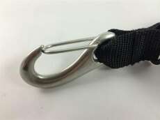 Polaris Spiralkabel mit Edelstahlsehne und Edelstahlkarabiner