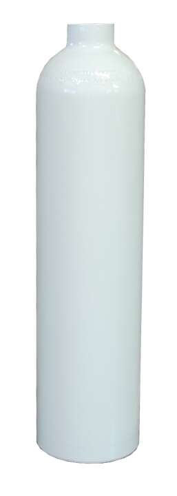 MES 5,7 L, 40cft Stage, Aluflasche weiß 200 bar - Rohling