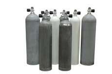 MES 2 L Stage, Aluflasche schwarz 200 bar - Rohling