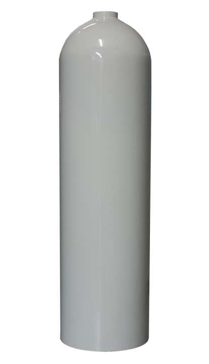 MES 11,1 L, 80cft Stage, Aluflasche weiß 200 bar - Rohling