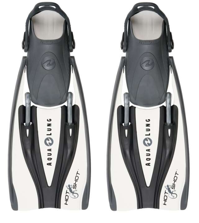 SALE: Aqua Lung Geraeteflossen, Reiseflossen Hot Shot XS/S white arctic