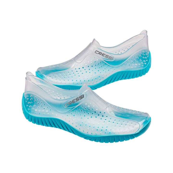 Cressi Wasserschuhe, Strandschuhe klar/azurblau 37