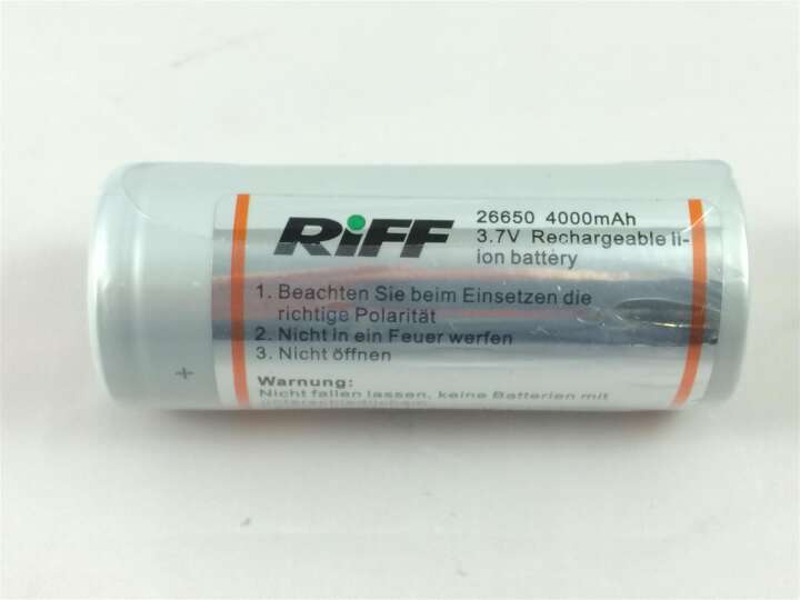 Ersatzakku 26650 BMS 4000mAh für Riff-TL 3000, TL-3500, TL-4000, CDL2