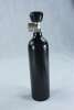 Luxfer Alucylinder black, Aluflasche, Argonflasche DIN mit und Ventil 0,85L