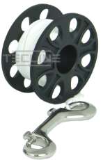 TECLINE Spool, Reel 15 m mit Edelstahl-Karabiner