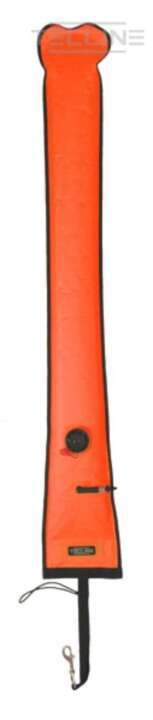 TECLINE Boje, halbgeschlossen, 15 x 183 cm, OPR-Ventil, Orange
