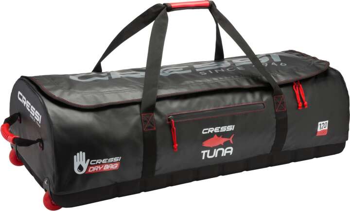 Cressi Tauchtasche, Trolley, Roller, Apnoe Tasche Tuna rot/schwarz