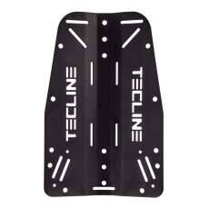 Tecline Backplate Aluminium 3mm mit Logo, Schwarz