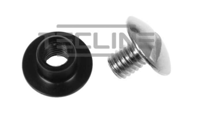 Tecline Edelstahlschraube (kurz) mit Delrin-Mutter