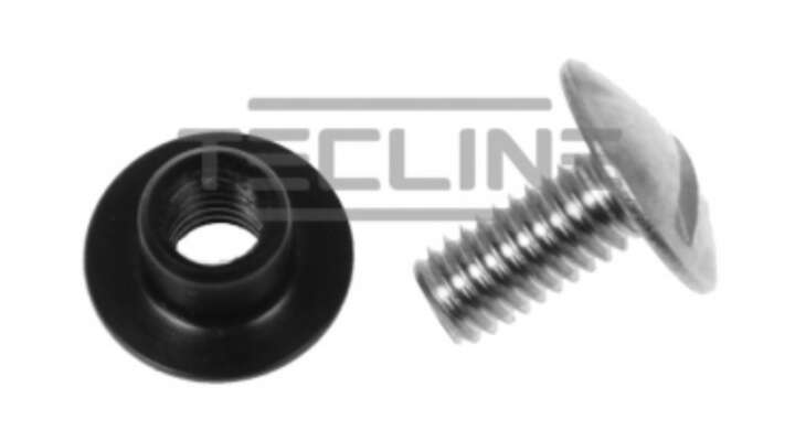 Tecline Edelstahlschraube (lang) mit Delrin-Mutter