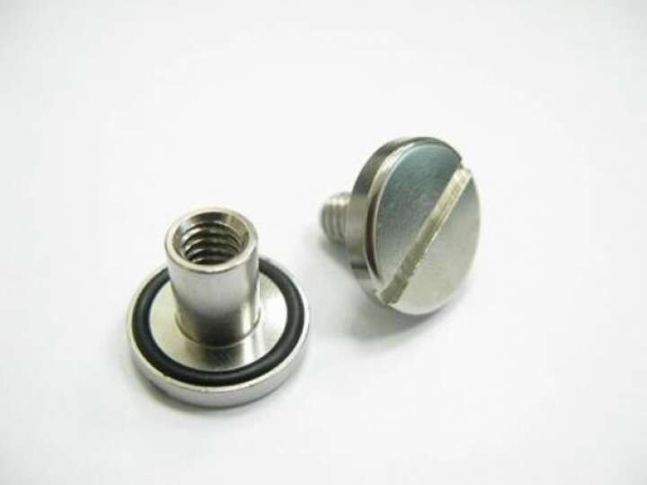 Tecline Spezialschraube und Mutter kurz (10 mm, Edelstahl) mit O-Ring