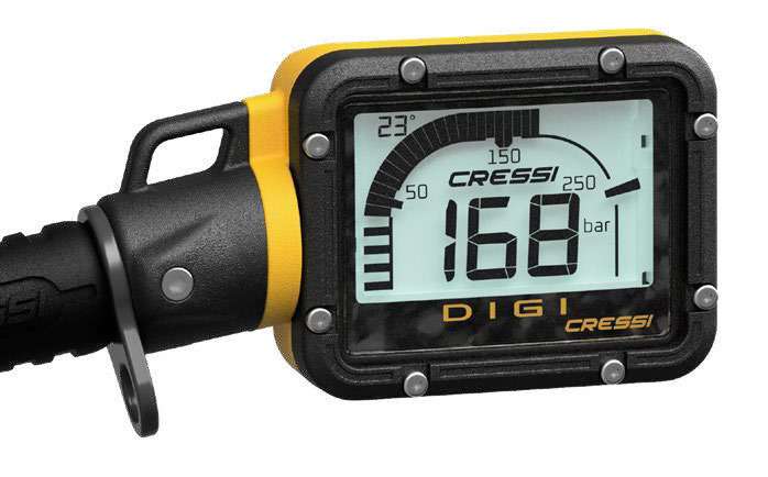 Cressi Digital Finimeter Digi mit Temperaturanzeige