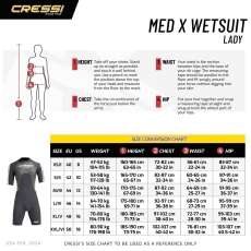 Cressi Neoprenshorty Med X 2,5mm Woman L