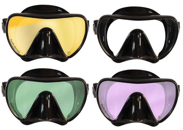 Fourth Element Tauchermaske Scout schwarz