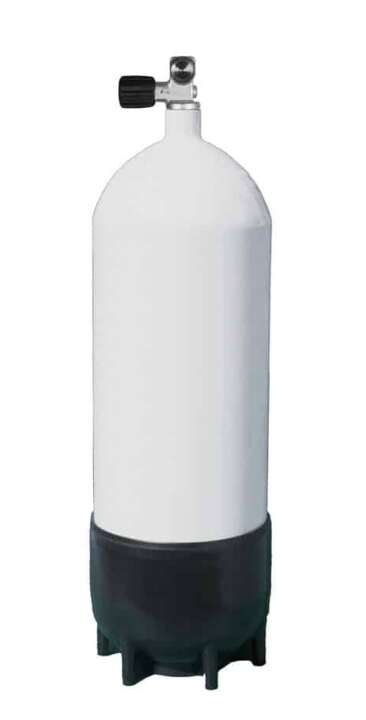 ECS Tauchflasche,Stahl, 230 Bar, 10L mit Monoventil