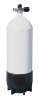 ECS Tauchflasche, Stahl, 230 Bar, 10L mit Brückenventil rechts