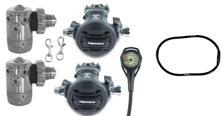 Apeks XTX 50- DS 4 Cave TEC Kaltwasser Atemregler Komplettset