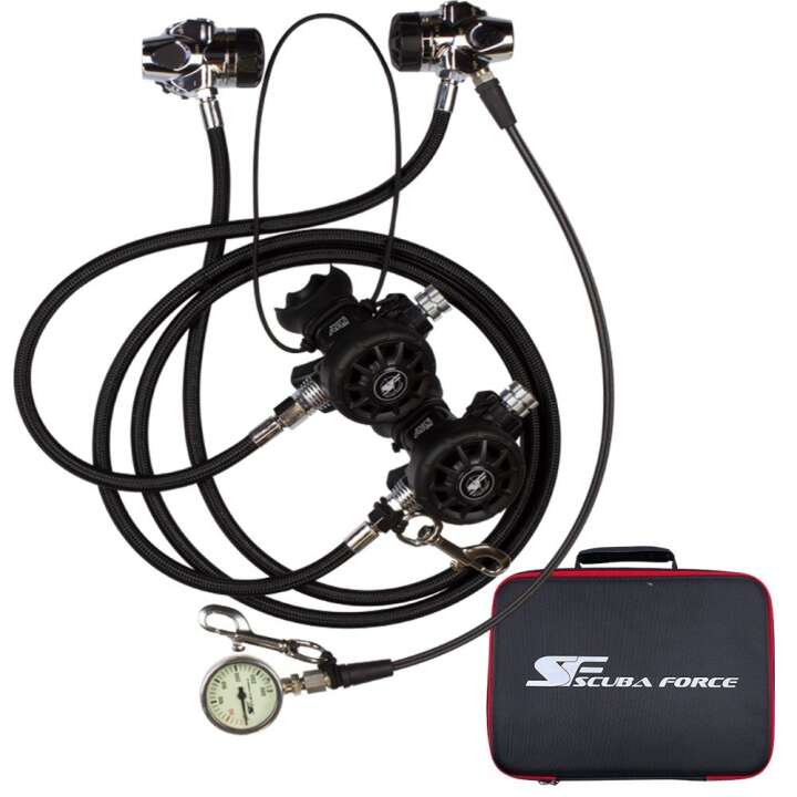 Scubaforce Black Devil TEC Twin Tec Set Flex – Premium-Atemregler-Set für anspruchsvolle Taucher