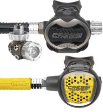 Cressi Atemregler Set T10 SC PVD / Master mit Compact Pro...