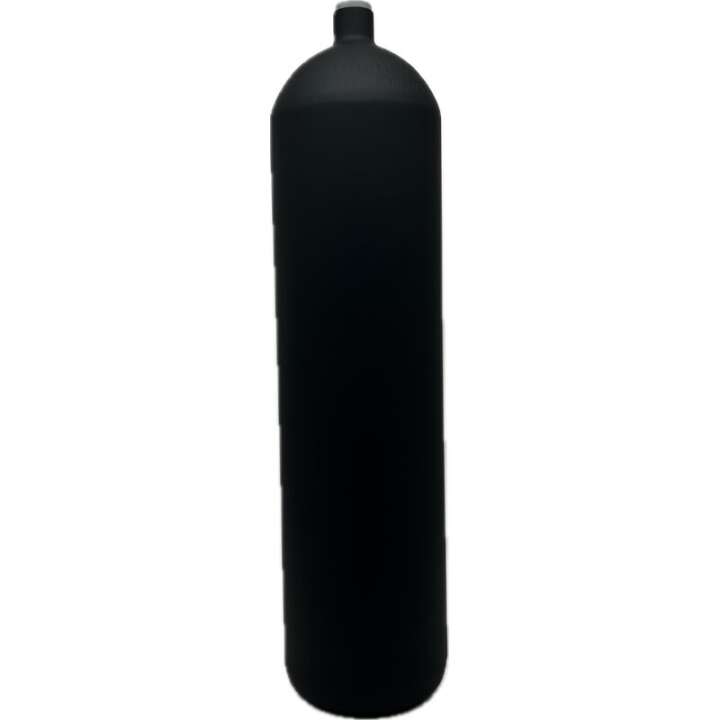 ECS Flaschenkörper 12L lang/232 bar konkav matt schwarz