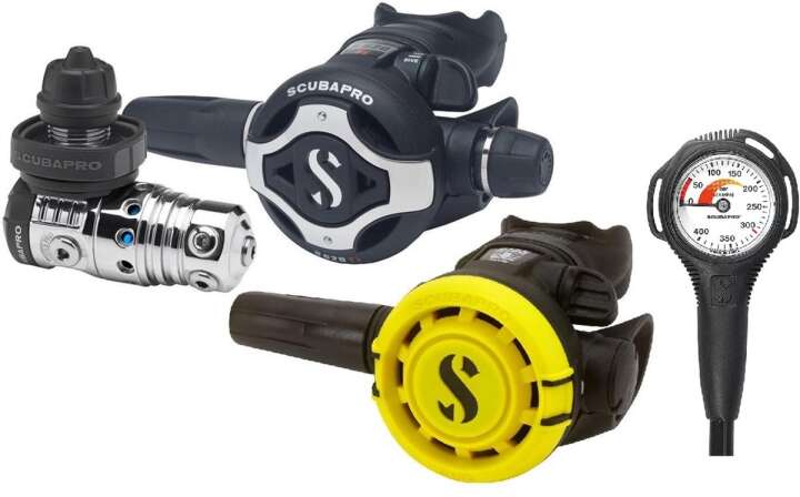 Scubapro Atemregler Set MK25 EVO S620 Ti mit R105 Octopus und Finimeter