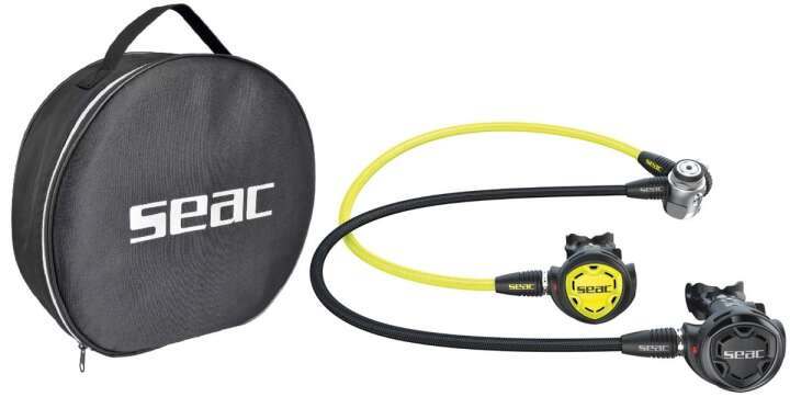 SALE: Seac Atemregler Set DIN IT300 mit Octopus + Tasche